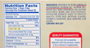 margarine-nutrition-label