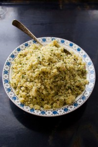 herbed lemon quinoa