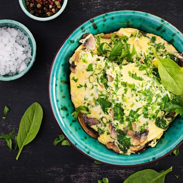 Spinach and Mushroom Frittata